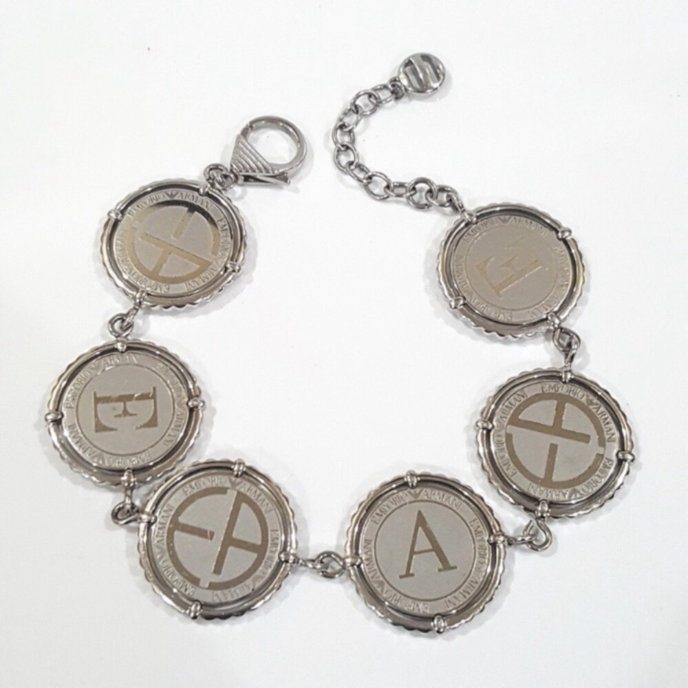 Beautiful Armani Coin linked Bracelet.